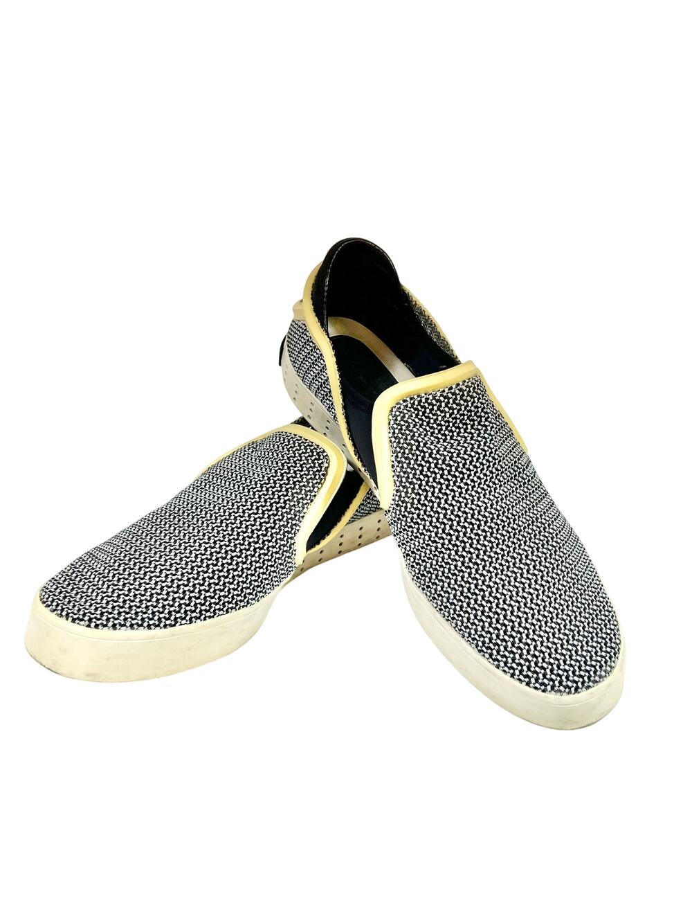 Adidas Y-3 Yohji Yamamoto Laver Slip On Sneakers Shoes Mens 8.5 Black White